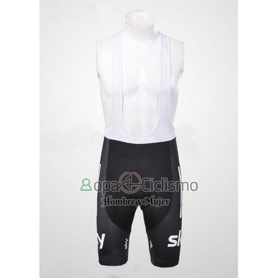 Sky UCI Mondo Campione Ropa Ciclismo Culotte Corto 2012 Hombre Mangas Cortas Rosso y Blanco